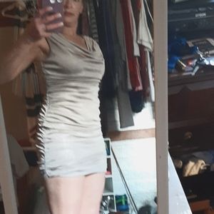 Gold colored cocktail/prom dress